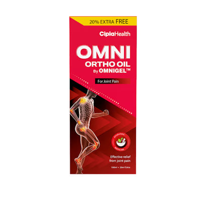 Omni Ortho Oil For Joint Pain (100ml + 20ml Free) 120 ml