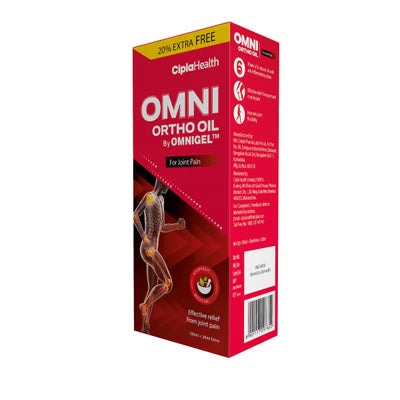 Omni Ortho Oil For Joint Pain (100ml + 20ml Free) 120 ml