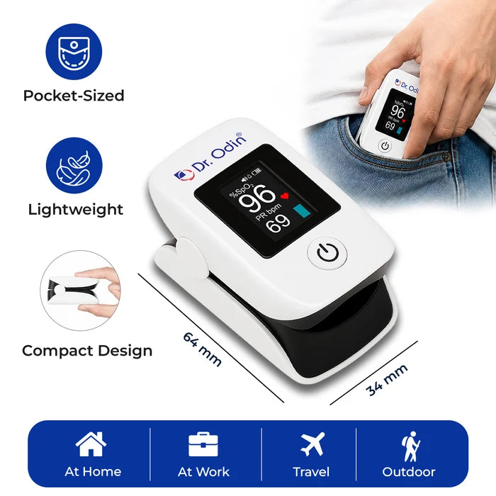 Dr. Odin Fingertip Pulse Oximeter OPO102 – SpO₂ & Pulse Rate Monitor