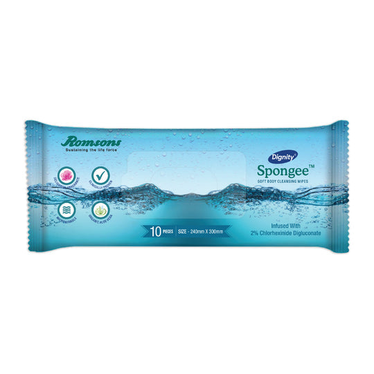 Romsons Dignity Spongee Body Wipes 240*300MM