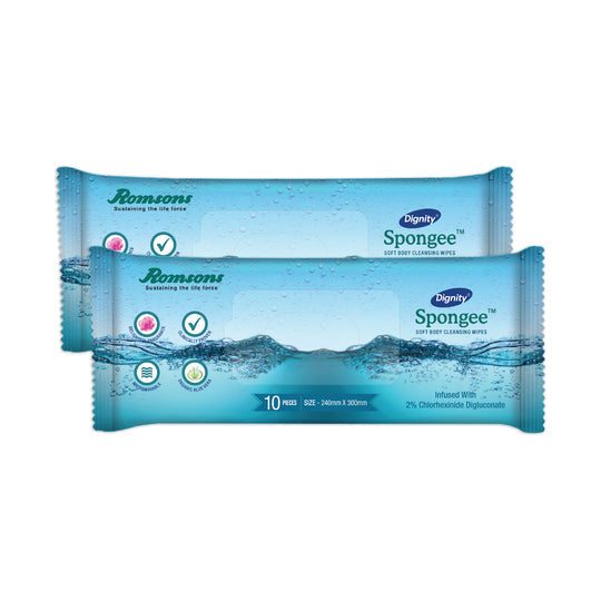Romsons Dignity Spongee Body Wipes 240*300MM