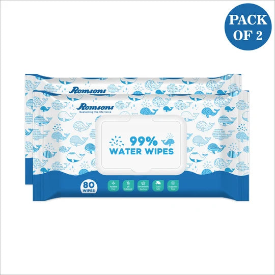 Romsons 99% Water Wipes