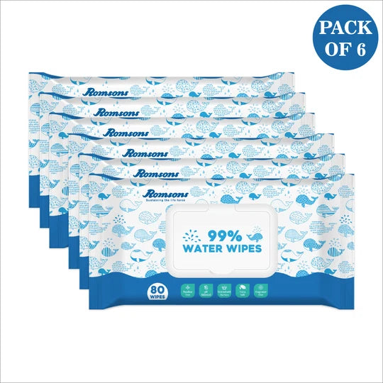 Romsons 99% Water Wipes