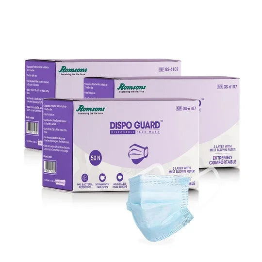 Romsons Dispo Guard Face Mask 50'S / PACK