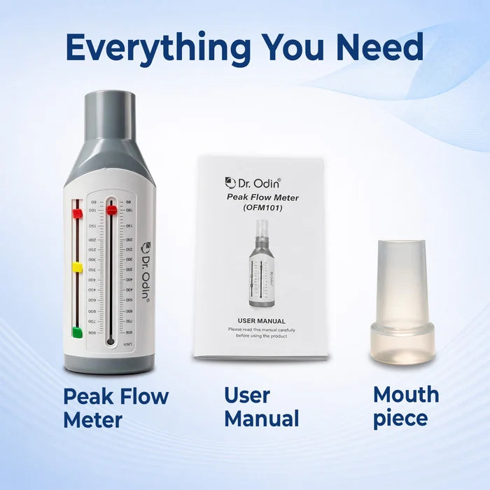 Peak Flow Meter – Lung Performance & Asthma Monitor with 3-Zone Management OFM101