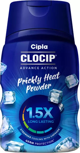 Clocip Advance Action Prickly Heat Powder - 50 Gm