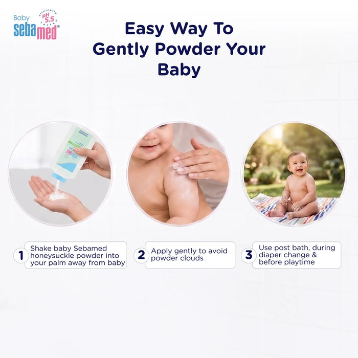 Sebamed Baby Powder with Honeysuckle|200 gm