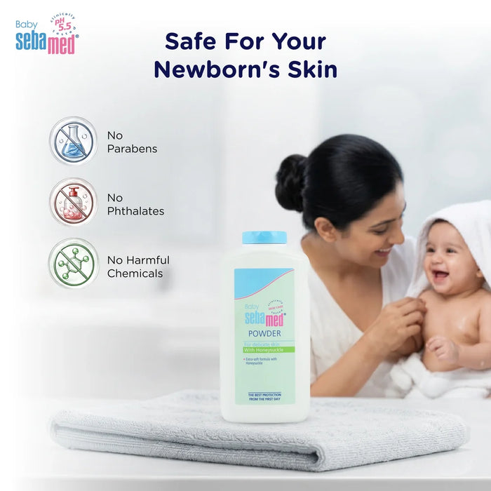 Sebamed Baby Powder with Honeysuckle|200 gm