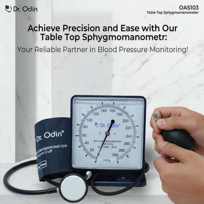 Aneroid Sphygmomanometer Table Top OAS103 with Stethoscope