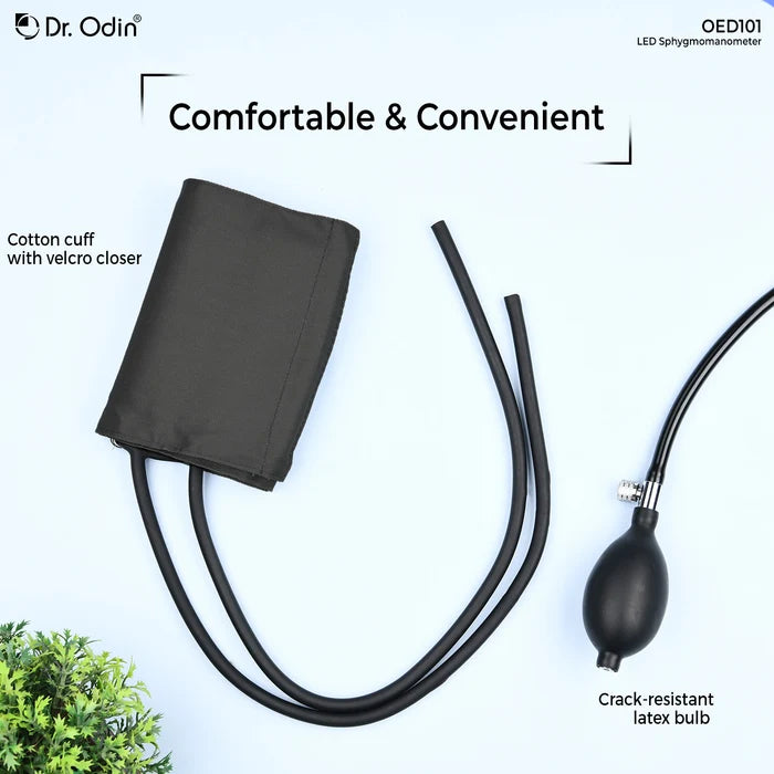 Mercury-Free LED Sphygmomanometer Kit – Manual Blood Pressure Monitor with Premium Stethoscope