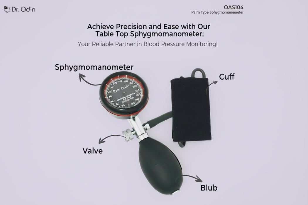 Palm-Type Aneroid Sphygmomanometer (OAS104) – Handheld Manual Blood Pressure Monitor