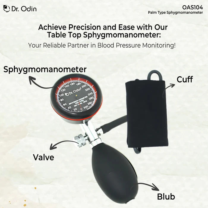 Aneroid Sphygmomanometer Palm Type OAS104 with Stethoscope