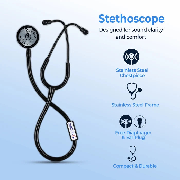 Dual-Head Premium Stethoscope (OST002) – Heavy-Duty Brass Frame