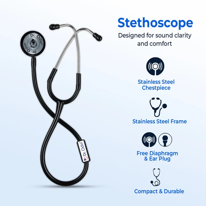 Dual-Head Premium Stethoscope (OST003) – High Acoustic Stainless Steel Chest Piece