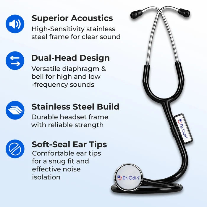 Clinical Single-Head Stethoscope (OST007) – Lightweight Aluminium Chest Piece