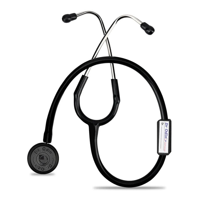 Black Edition Dual-Head Stethoscope (OST005) – Sleek Aluminium Design