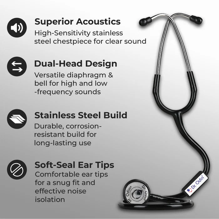 Paediatric Dual-Head Stethoscope (OST006) – Stainless Steel Chest Piece for Infant & Child Auscultation Product Features
