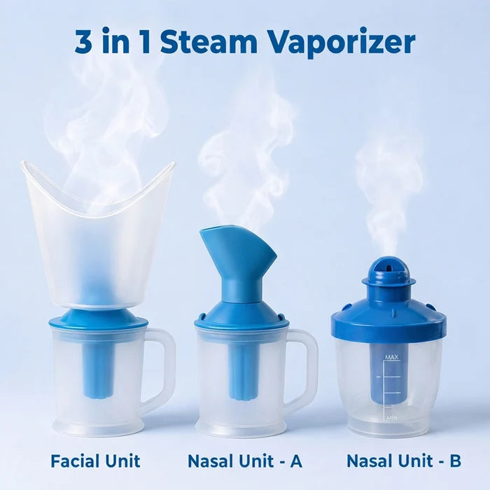 Electric Facial & Respiratory Steam Inhaler (OSV101) – 3-in-1 Attachments