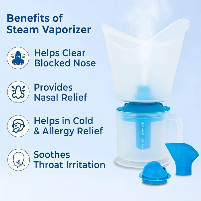 Electric Facial & Respiratory Steam Inhaler (OSV101) – 3-in-1 Attachments